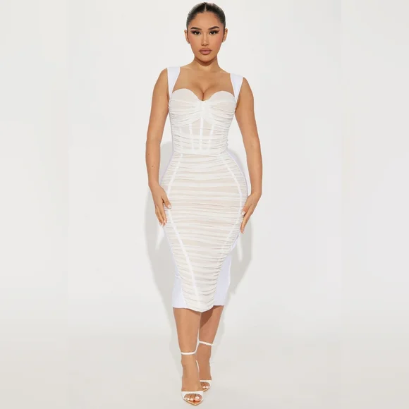 green emerald velvet dress White main image 0